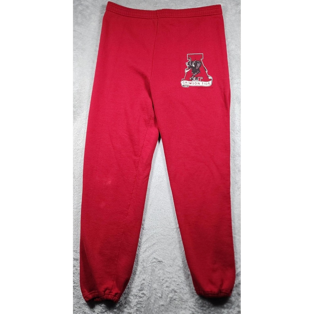 VINTAGE Alabama Crimson Tide Pants Mens XL Red NCAA Football Jerzees USA 90s